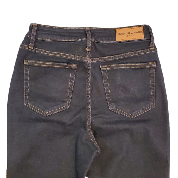 Marc New York Jeans Womens Size 2 Black Mid Rise Front Seam Flare Pants - Picture 4 of 12